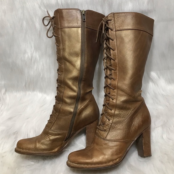 Frye Shoes - Vintage Frye Villager Lace Up Boots - Style 77610